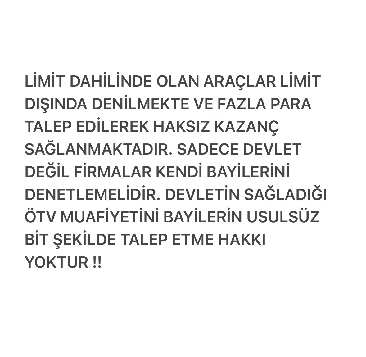 ibrahimari0's tweet photo. Haksız ve usülsüz şekilde vatandaşı mağdur etmek den bayilere ağır yaptırımlar uygulanmalıdır! Stokçuluk vatan HAİNLİĞİDİR!! #bayilerdesoygunvar @tcbestepe @RTErdogan @mehmedmus @PeugeotTurkiye @HondaTR @VW @auditurkiye @RenaultTurkey @OpelTurkiye @engelsizbestepe https://t.co/nzSqOvV8r6