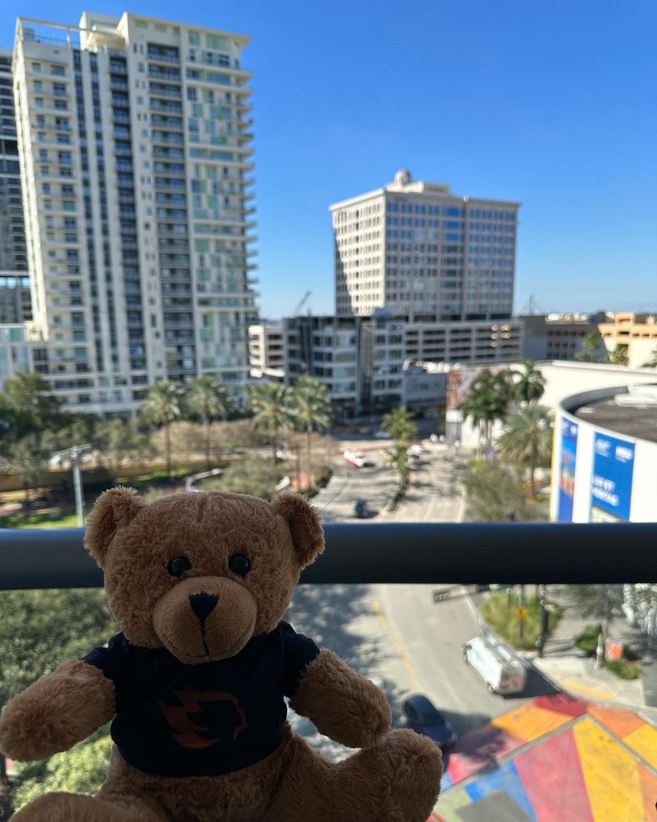 PeerForward's tweet photo. This past week, PeerForward had our first all-staff of the new year in Fort Lauderdale, FL. We brought the PeerForward bear along for the ride! 2023 will be a busy year for PeerForward, there are lots of exciting things on the horizon! 🧡
#peerforward #allstaff #florida https://t.co/enOltZjXf1