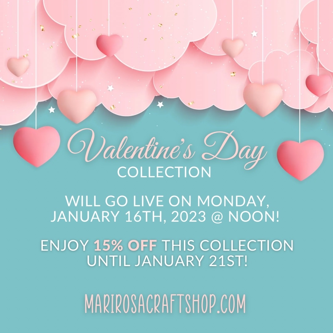 MarirosaCrafts's tweet photo. New Valentine’s Day collection will drop on Monday, January 16th at noon (PST). This collection will be 15% OFF until the 21st! No last minute Valentine’s Day gift this year. My shop has many custom, fun, and personalized apparel and drink ware so go ahead and tear yourself! https://t.co/7NvnioyROl