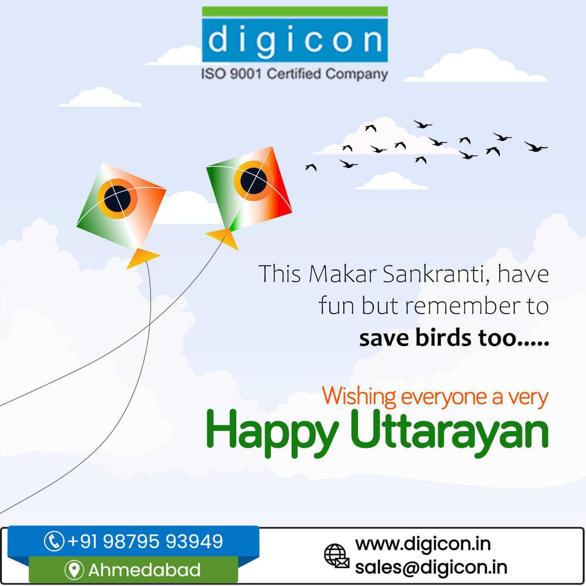 Digicon Automation wishes you a very happy makar sankranti.

#digiconautomation #MakarSankranti2023 #Uttrayan #Gujarat #automation #vfdpanel #acdrive #plc #hmi #scada #panel #automationsolution