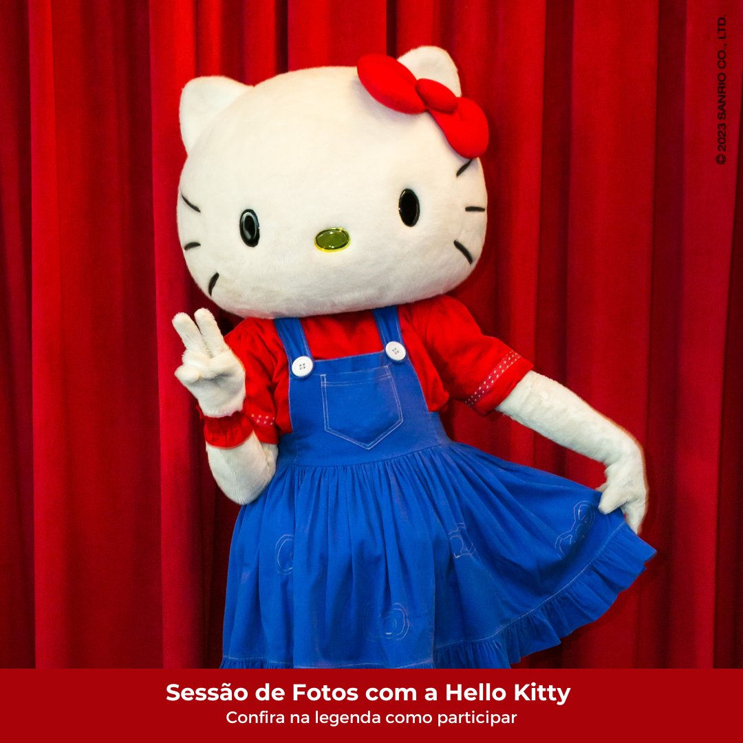 MEET & GREET HELLO KITTY ✨
Nesse sábado, 14/01, contamos com a presença especial da Hello Kitty para uma sessão de fotos. 

Resgate  seu cupom no app Multi  e garanta sua foto: tinyurl.com/FotosHK
⏰ 1ª Sessão: 12h30 | 2ª Sessão: 13h30 

#HelloKittyBrasil #FeriasnoSVO
#SVO