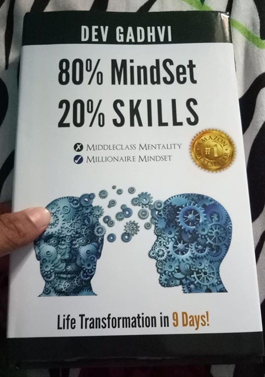 Mukesh_Rawal19's tweet photo. 2. Second book of the #year2023 complete and ahead of schedule โ
The book "80% Mindset 20% Skills" by #DevGadhvi
It is a good to read #book and helps to changes your mindset to take #action towards your #goal. https://t.co/BRgw2ar5a9