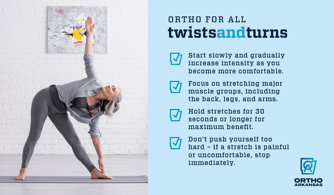 🙆🏽 As we age, it's important to prioritize stretching to keep our muscles flexible and strong. Regular stretching helps prevent injuries and improves overall mobility and balance. It's also a great way to improve your physical health and well-being.