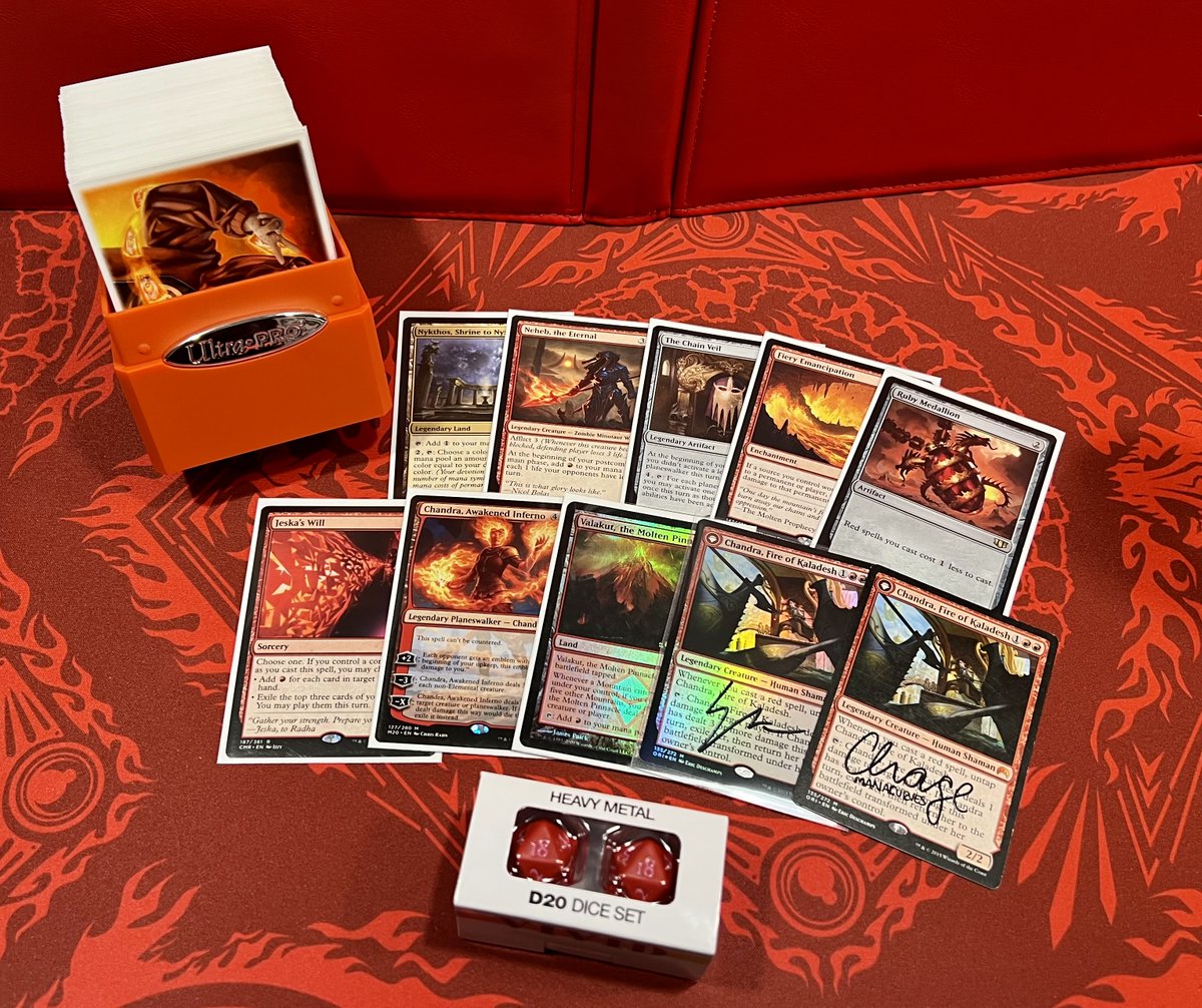 🔥I'm giving away a copy of my Chandra CMDR deck! 🔥 I just wanted to spark joy and give someone a deck that has helped cultivate my love for this format. I don't want this to be about gaining followers/numbers for myself, so all you have to do is like + retweet. That's it!