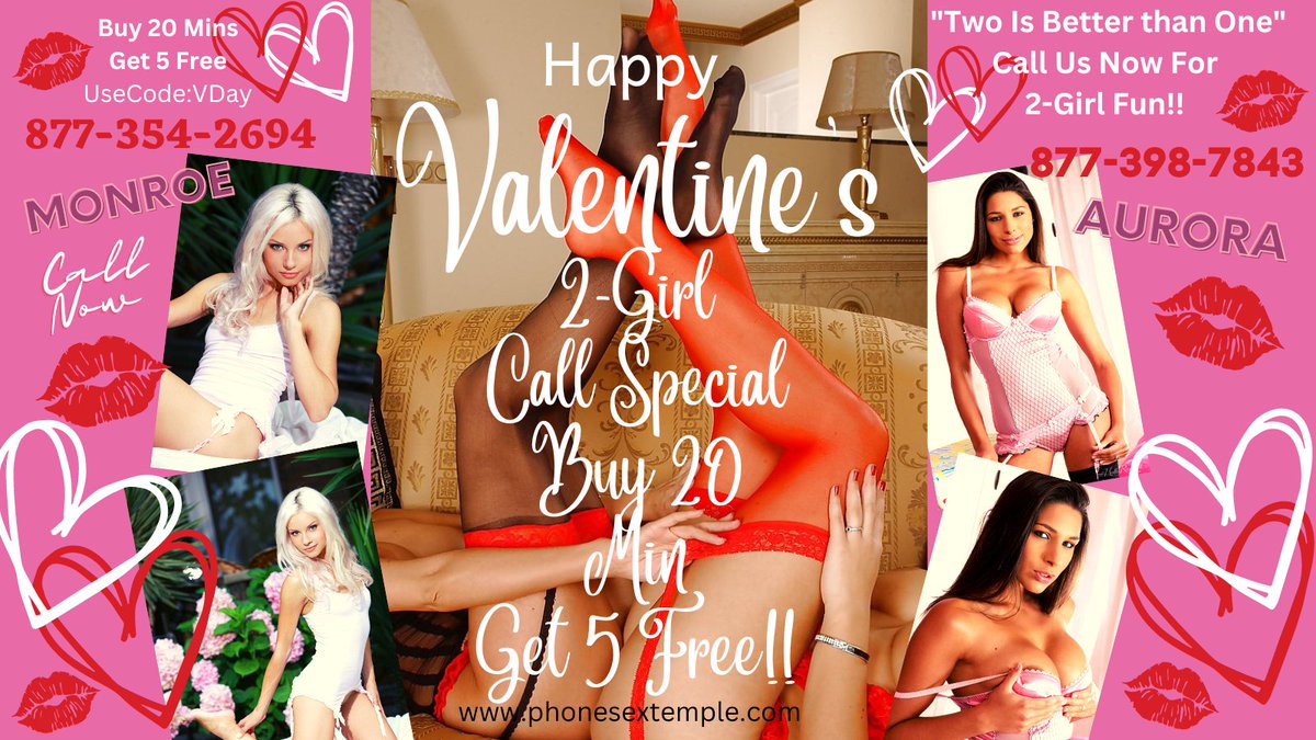 MONROEXXXLEE1's tweet photo. Start V-day early with two hotties!! Now offering 2-girl calls with Goddess @AuroraPST ! Two is better than one
Call us and let's have some fun!! Monroe 877-354-2694
https://t.co/zhpse1scf4 https://t.co/lfCRGVJtyn