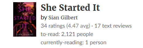 OVER 2000 OF YOU WANT TO READ SHE STARTED IT??? 😭😭😭

Thank you SO SO much! I hope you all enjoy reading it as much as I did writing it ❤️

5 MONTHS UNTIL JUNE 13TH! 🥳