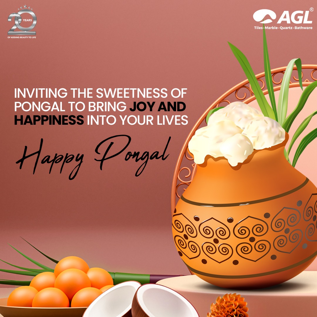 AGLTILESWORLD's tweet photo. May this auspicious festival bring a lot of joy, happiness, and sweetness into your life and you cherish the festival with your loved ones.  

Happy Pongal.  

#pongal #happypongal #pongal2023 #agltiles #agl #HarHindustanikiPasand #floortiles #floortilesdesign #floortilespattern https://t.co/CgK73Zs6xX