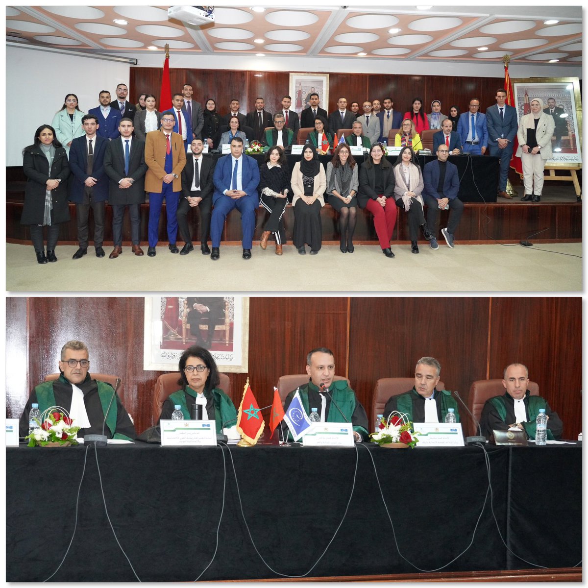 Grand merci au jury et aux participants à atelier sensibilisation à lutte c. traite êtres humains: 40 attachés de justice, simulation de procès fictif et certification cours <a href="/CoEHELP/">Council of Europe HELP Programme</a> sur lutte c. traite contextualisé🇲🇦 @COE #InstitutSupMagistrature <a href="/SouthProgramme/">South Programme V</a> <a href="/UE_au_Maroc/">UE au Maroc</a>