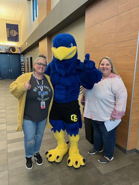 We are all smiles @OlatheSouthHS for Fri-YAY!!💙💛 #falcons #fridayfaces