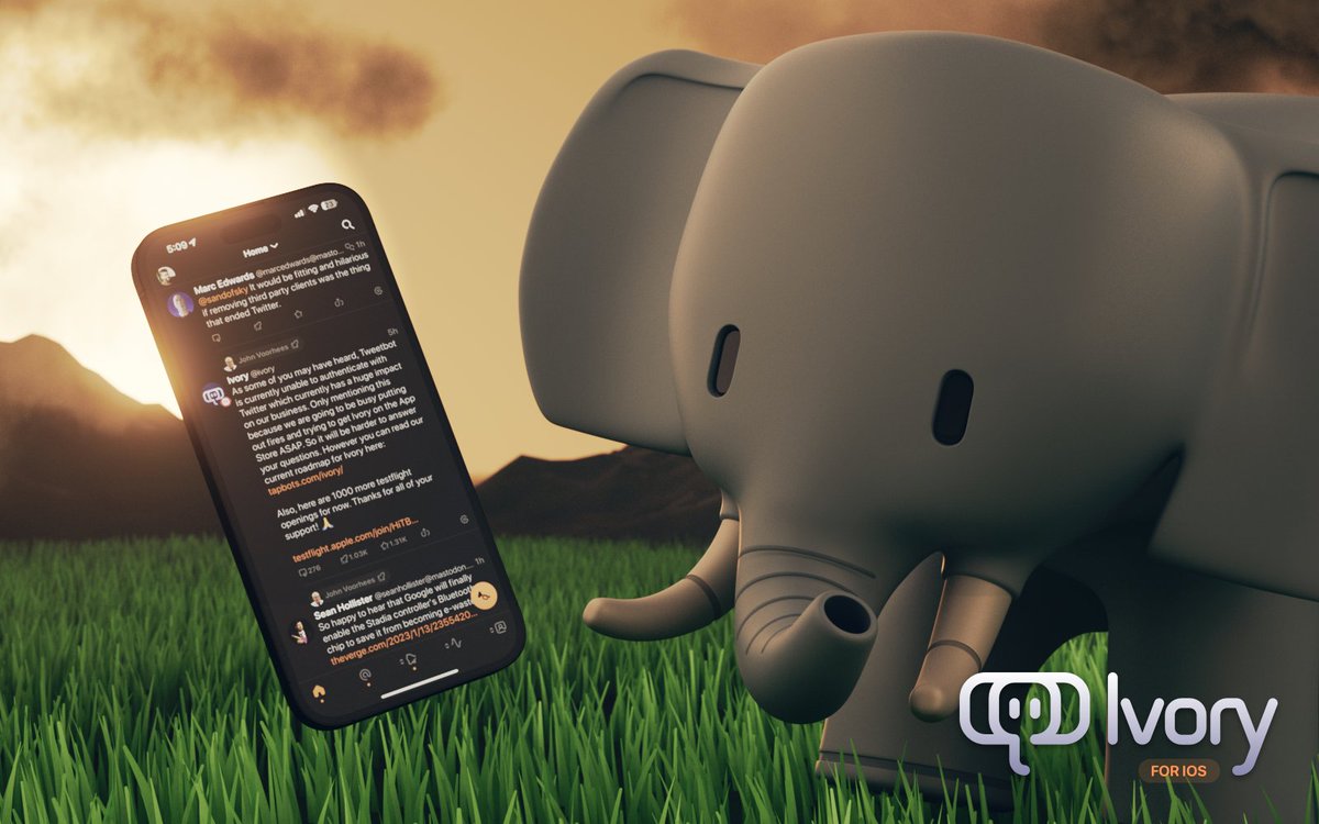 We still don't have any news from Twitter. We are honored that so many of you have chosen us as the way to browse Twitter for the past 12+ years and hope it can continue. In the meantime, we have been working on something else… tapbots.com/ivory