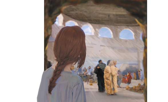 jrepplin's tweet photo. Finished a few more illustrations--each chapter starts off with an image. It really adds to novel! This has an intentional border break to make it appear like my main character is walking into the book. I really like how it turned out! https://t.co/VwM8xXvDaq