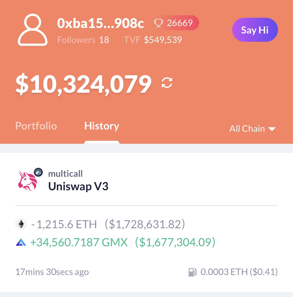 Tano On Twitter Casually Swapping 1215 ETH To GMX tano-on-twitter-casually-swapping-1215-eth-to-gmx