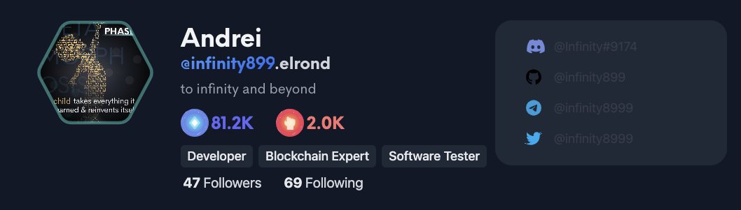 infinity8999's tweet photo. My #SUPERid looks like a great business card.
Maybe I'll print it on my future @xPortalApp card.
#MultiversX #PeerMe https://t.co/SboQT2qJZ8