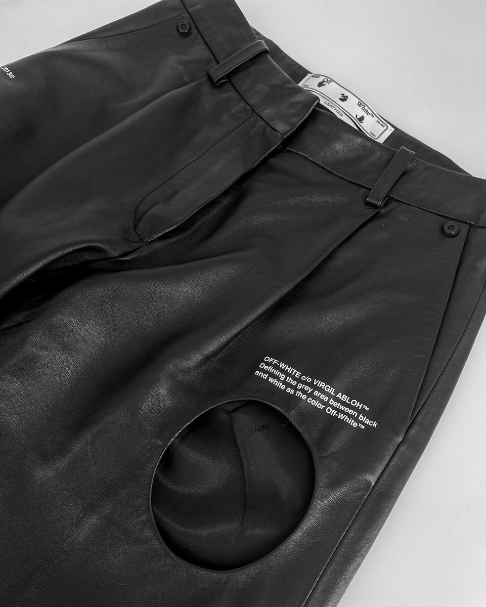 These OFF-WHITE Black Meteor Leather Pants are AMAZING. Add some edge to your leather look!⚡️ 
.
.
.
.
.
.
#shopdallas #shopsmalldallas #womenindallas #dallassmall #dallassmallbusiness #smallbiz #dallassmallbiz #dallastexas #dallasshopping #tx #texas #texassmallbiz #dfw #dfws