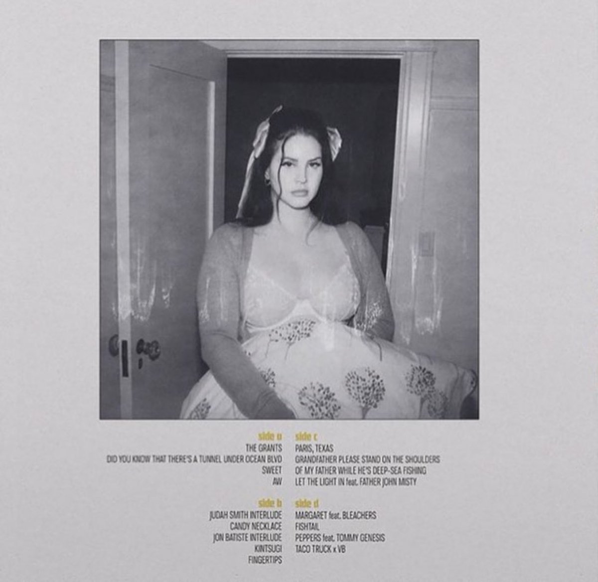 PopCrave's tweet photo. Lana Del Rey reveals the official track list for her new album, ‘Did you know that there’s a tunnel under Ocean Blvd,’ releasing March 10. https://t.co/TFnqdr0KSi