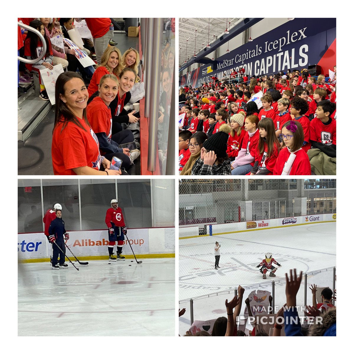 Amazing day for Glebe 4th and 5th graders as well as four other schools. <a target='_blank' href='http://twitter.com/Capitals'>@Capitals</a> <a target='_blank' href='http://twitter.com/glebepta'>@glebepta</a> <a target='_blank' href='http://twitter.com/APSHPEAthletics'>@APSHPEAthletics</a> <a target='_blank' href='http://twitter.com/ArlingtonPublic'>@ArlingtonPublic</a> <a target='_blank' href='http://search.twitter.com/search?q=GlebeEagles'><a target='_blank' href='https://twitter.com/hashtag/GlebeEagles?src=hash'>#GlebeEagles</a></a> <a target='_blank' href='https://t.co/uce8Ny2c4A'>https://t.co/uce8Ny2c4A</a>
