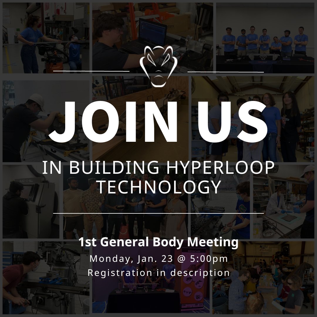 gatorloop's tweet image. At Gatorloop, our mission is to foster the growth of all our engineering, business, and marketing members while making progress towards creating the most advanced hyperloop systems in Florida. Learn more at our 1st GBM by registering with this link: ufl.qualtrics.com/jfe/form/SV_9m…