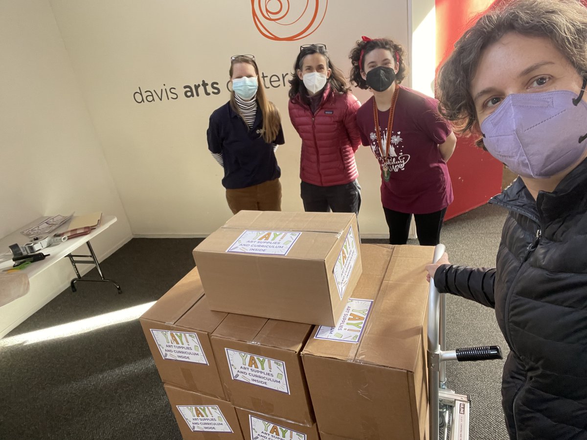 Excited to see the first round of art kits and curriculum heading to the Expanded Learning Program of Davis Joint Unified School District! Looking forward to working with Davis Kids Klub!