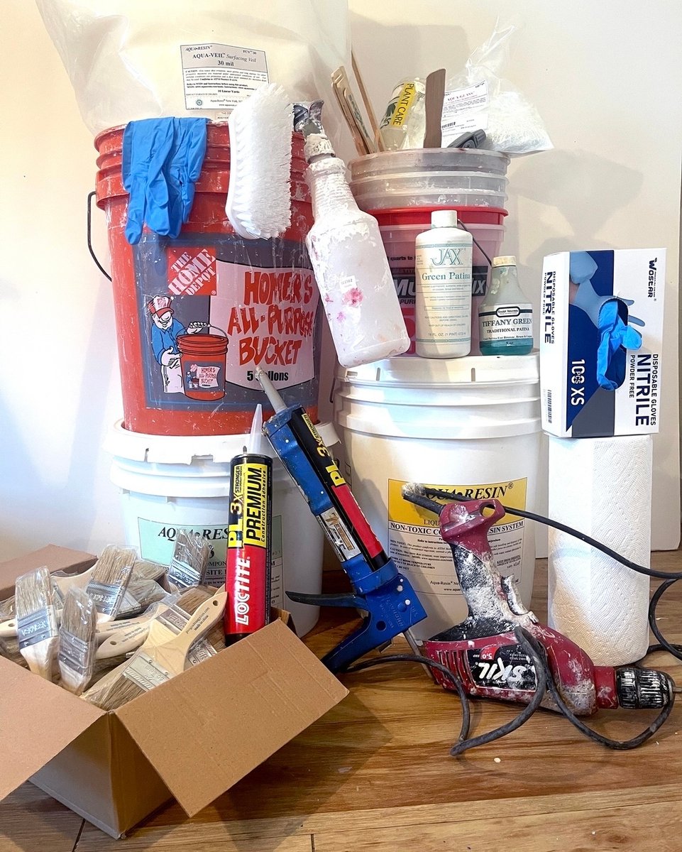 CindyAvroch's tweet photo. Getting Ready to start something big.....well, big for me....as tall as me. Ok, for those who know me, alright, maybe not soooo big. But BIG!
Can you guess?
#aquaresin #homedepot #skilpowertools #
sculptnouveau #loctiteglue #progradesupplies #resin #resinart #resinartist https://t.co/l3Q0lCst3Q