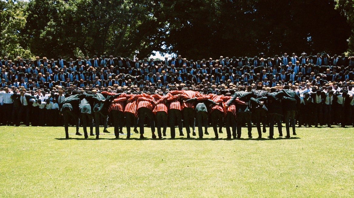 First war cry practice of the year. 

Go School!