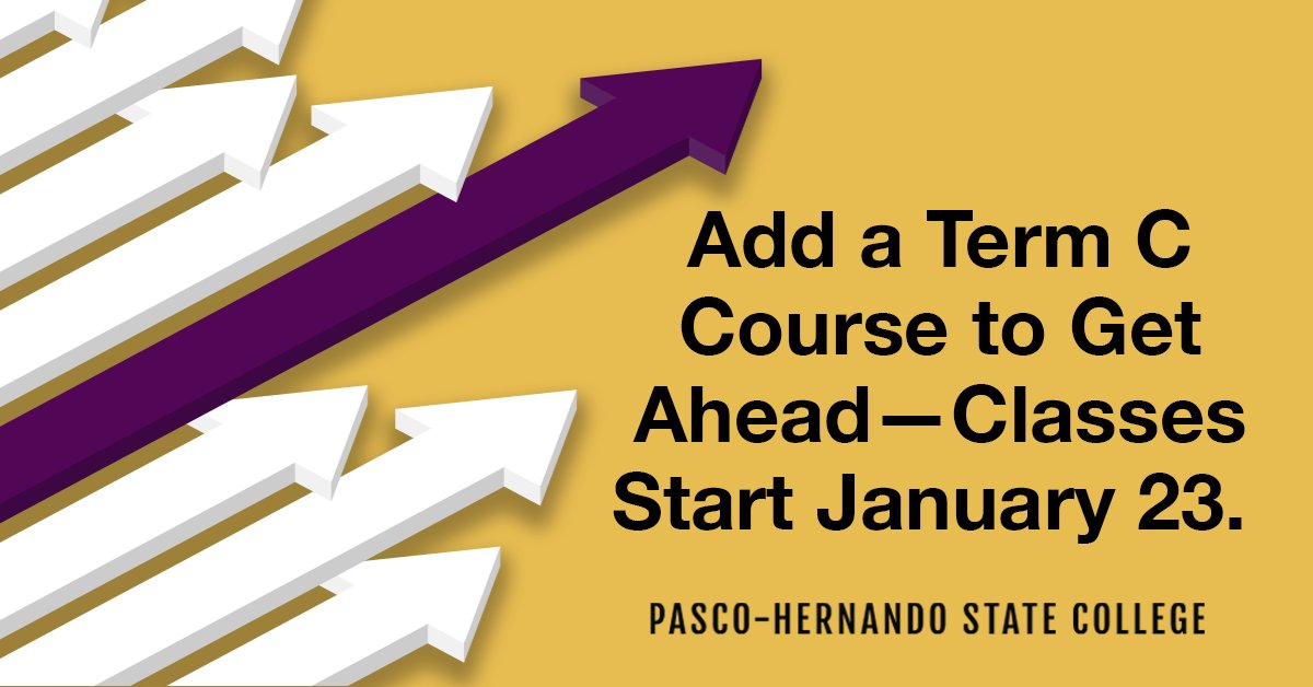 Looking for another class to add to your course schedule? #PHSCedu’s Term C courses are only 10 weeks in length and classes start January 23.

View available courses at info.phsc.edu
#PHSCedu