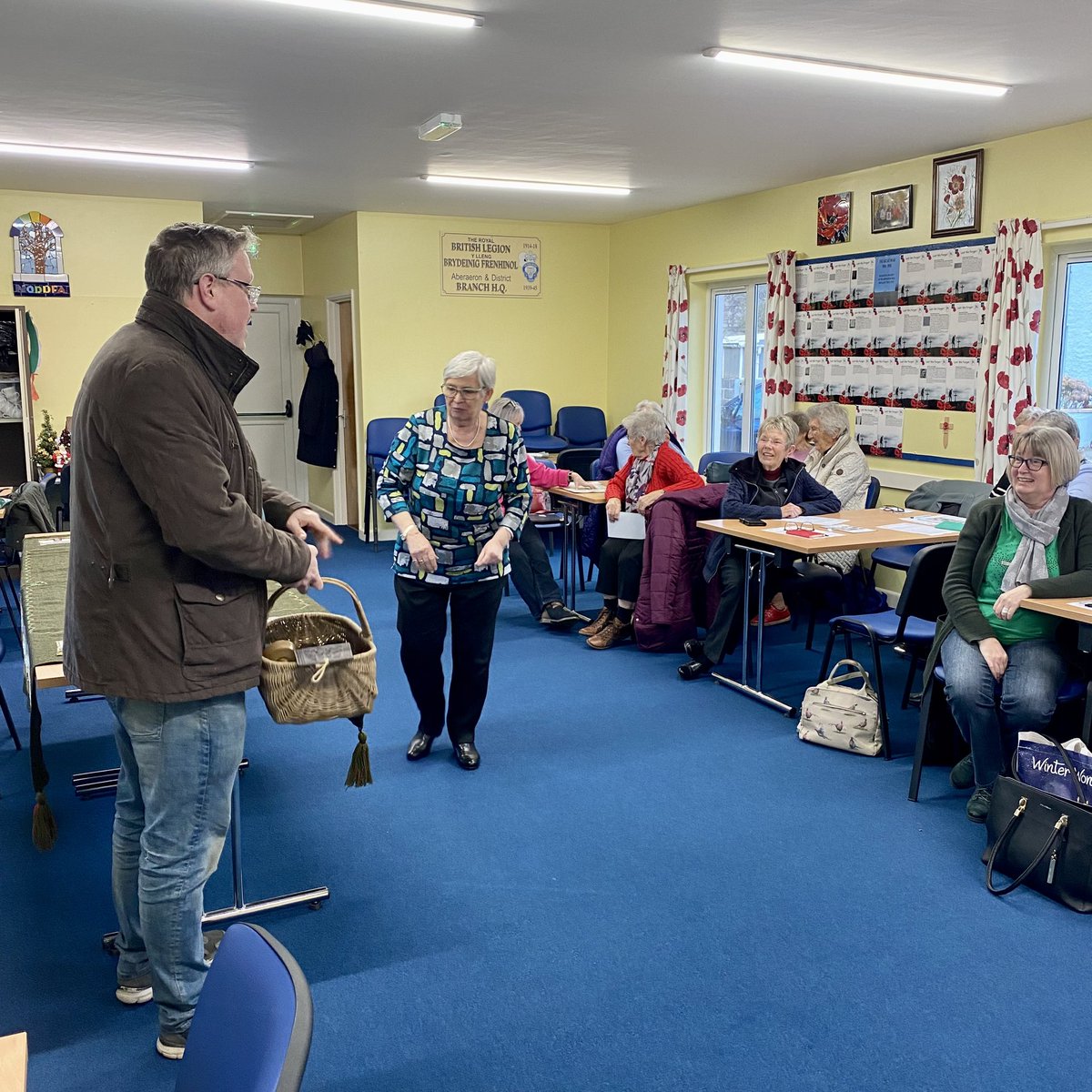 WelshVernacular's tweet photo. It’s been a fun week, one of the highlights was giving a talk about antiques and Welsh Love Spoons to Aberaeron Women’s Institute.  The ladies really enjoyed hearing about the history of love spoons and our lives as Welsh Antiques Dealers.
If you would like to read more about - https://t.co/7akbUy2jEy