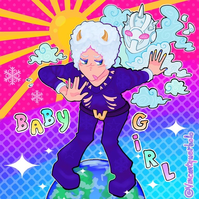 vincentquerbolo's tweet photo. ウェザーリポート #jjba 
世界で一番おひめさま ~！🌪 https://t.co/1RVgJeDxyA