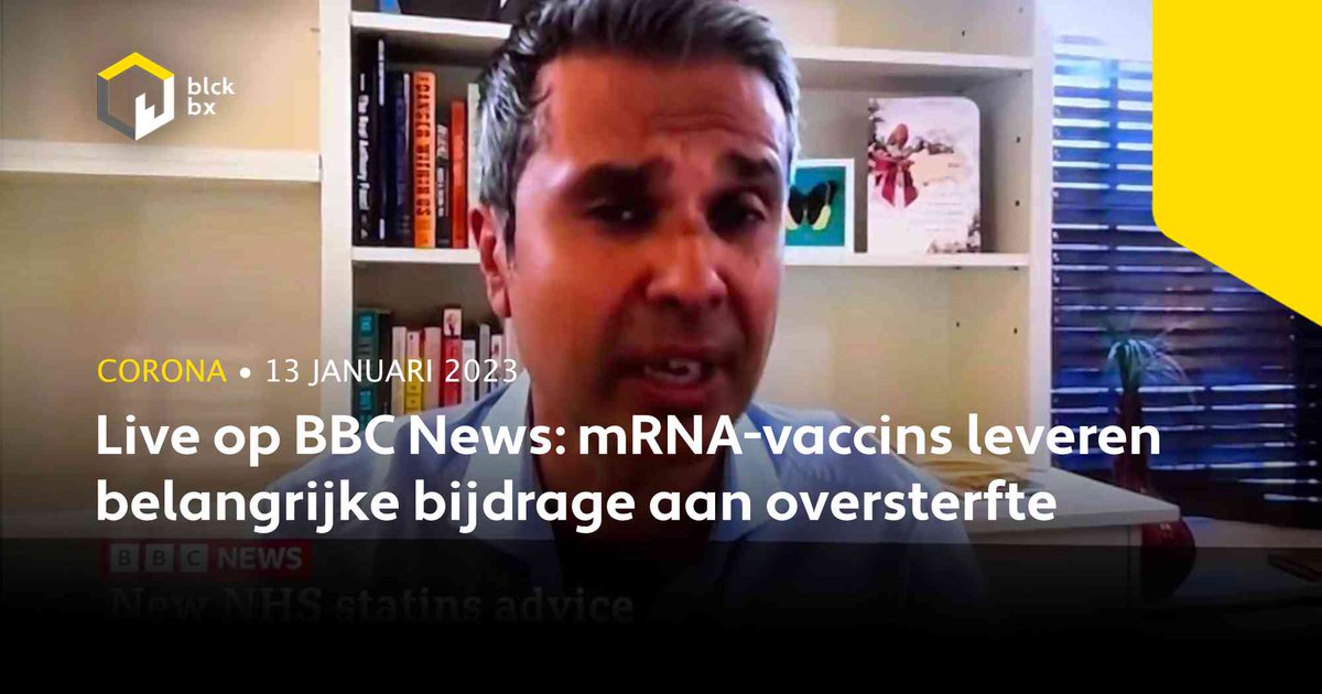 blckbxnews's tweet photo. Cardioloog @DrAseemMalhotra heeft vandaag live op BBC News verklaard dat de mRNA-COVID-vaccins bijna zeker bijdragen aan de gigantische oversterfte in Groot-Brittannië en dat het prikken moet stoppen in afwachting van onderzoek.

➡️ https://t.co/CX1QV3dCKZ 

#Vaccinatieschade https://t.co/MMCmkTMpSE