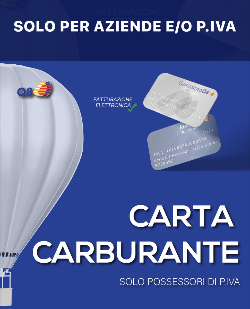 attilio50's tweet photo. Richiedi la tua carta carburante se sei possessore di P.IVA al numero telefonico +393343571951
Il tuo business viaggia con #gecotruck https://t.co/4q6uKqlAFD
