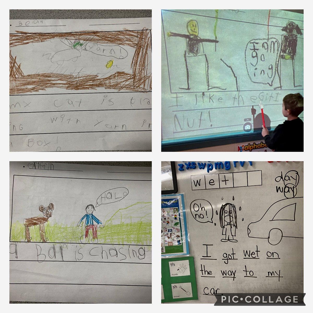 mrs_lharrison's tweet photo. We can use speech bubbles in our writing, reading, and play! How fun! 💭 @BrookhouseElem @HrceLiteracy https://t.co/9xHkedVI3W