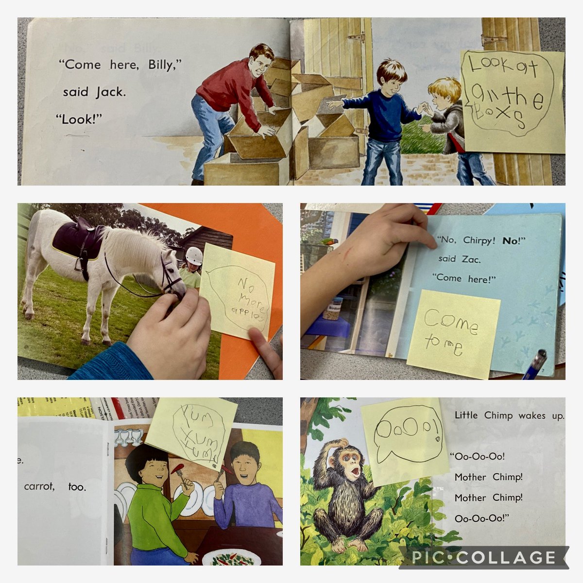 mrs_lharrison's tweet photo. We can use speech bubbles in our writing, reading, and play! How fun! 💭 @BrookhouseElem @HrceLiteracy https://t.co/9xHkedVI3W
