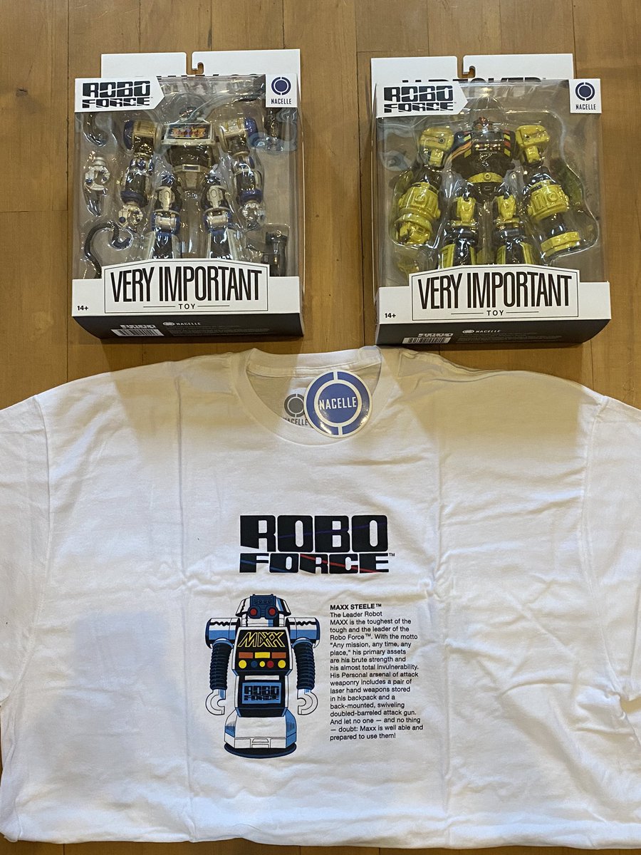 yt74's tweet image. My #Roboforce preorder from @nacellecompany arrived!  I can’t wait to open them up tonight.  Big, heavy figures.  Very well packed.  So cool! #MaxxSteele