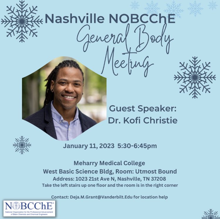 Kofi Christie (@cleanwaterkofi) on Twitter photo Thank you <a href="/NOBCChE/">NOBCChE Official</a> for the invitation to share my work on water treatment with the Nashville chapter this week! Thank you <a href="/NOBCChE/">NOBCChE Official</a> for the invitation to share my work on water treatment with the Nashville chapter this week!