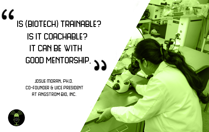 Tune in as Josue Moran, Ph.D. and Jolie Muren discuss how being fearless and willing to fail can help lead to a successful career in the #biotech industry.

🎧 lnkd.in/guKZ5cuf

A @founding_media production.

#biotechnology #bioscience #lifesciences #COVID #austintx