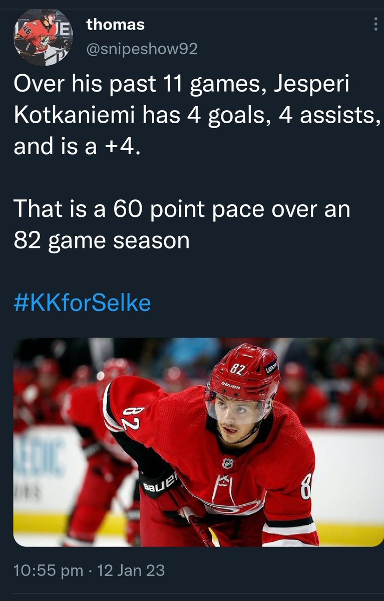 Over the last 5 games #GoHabsGo    Jonathan Drouin has 5 points

That is a point per game pace

#JDforHart