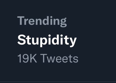 Wait, this is *just now* trending?