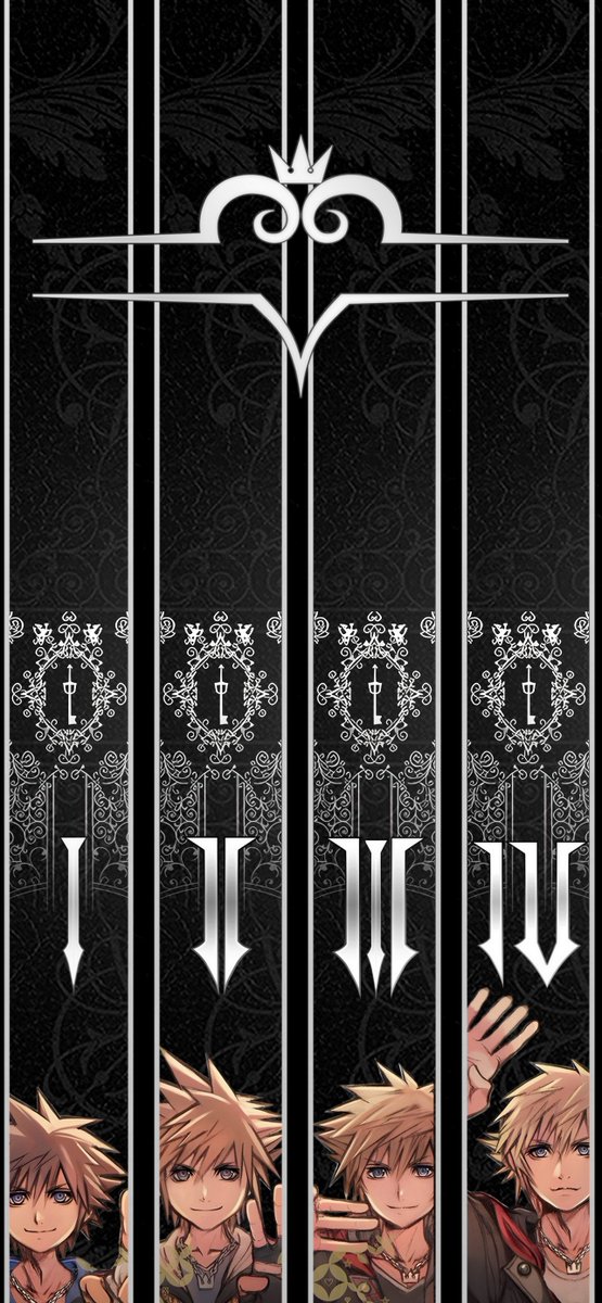 Kingdom Hearts Black Wallpaper