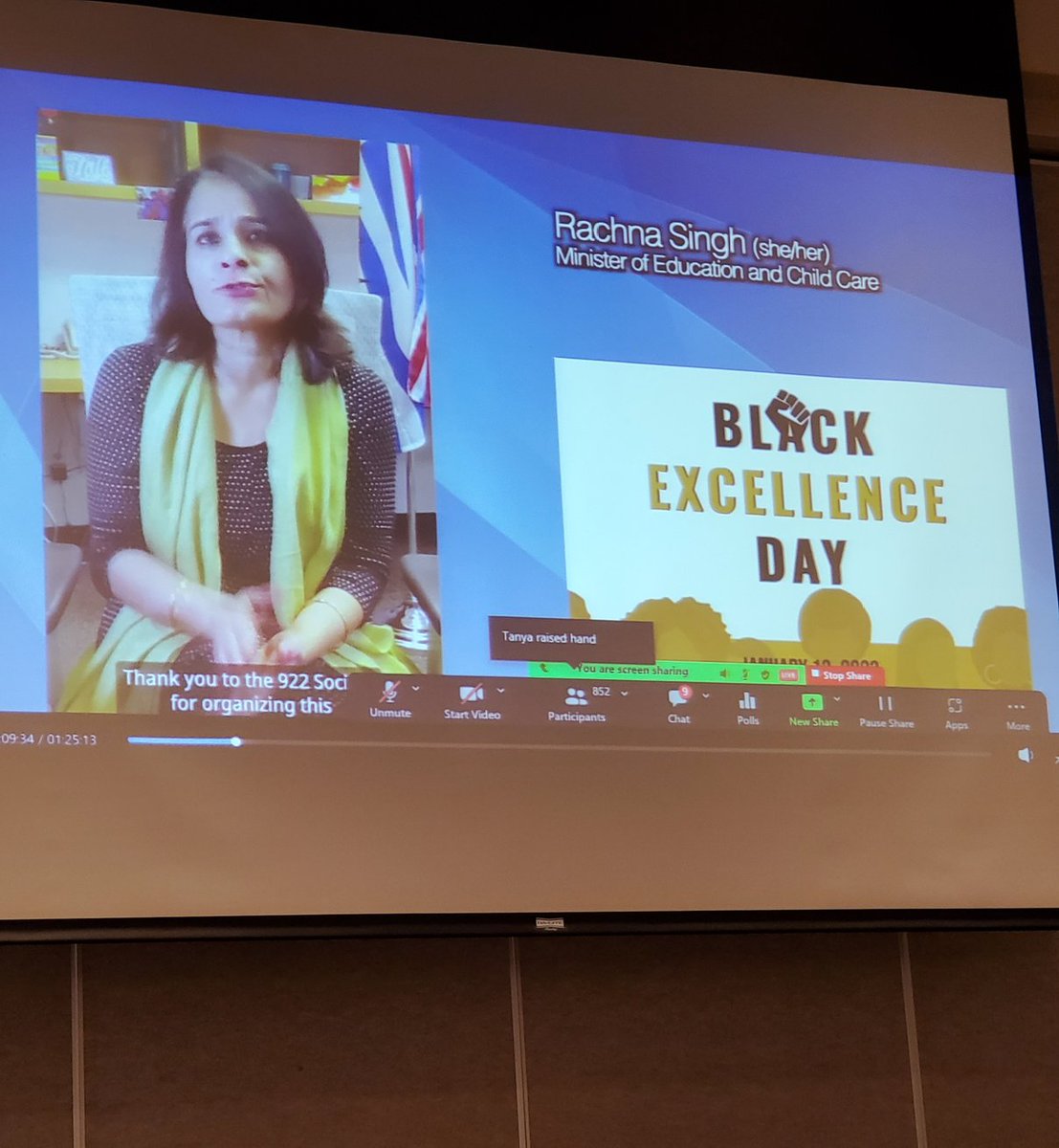 nicoslobinsky's tweet photo. Today, Jan. 13 is #BlackExcellenceDay. Honoured to represent @CIJAinfo and stand in solidarity with @ninandotoo, and more than 30,000 people virtually and at @ByrneCreekCS to celebrate the 2nd annual province-wide @excellenceday event. https://t.co/y38WaKpfNR