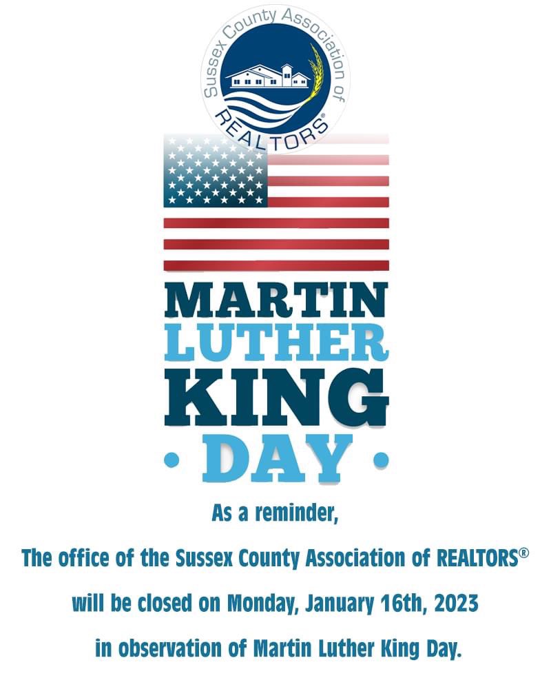 The SCAOR office will be closed on Mon., Jan. 16th in observation of Martin Luther King Day and will open with regular business hours on Tues., Jan. 17th, 2023.