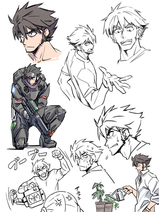 たまには野郎描きたい時もある 