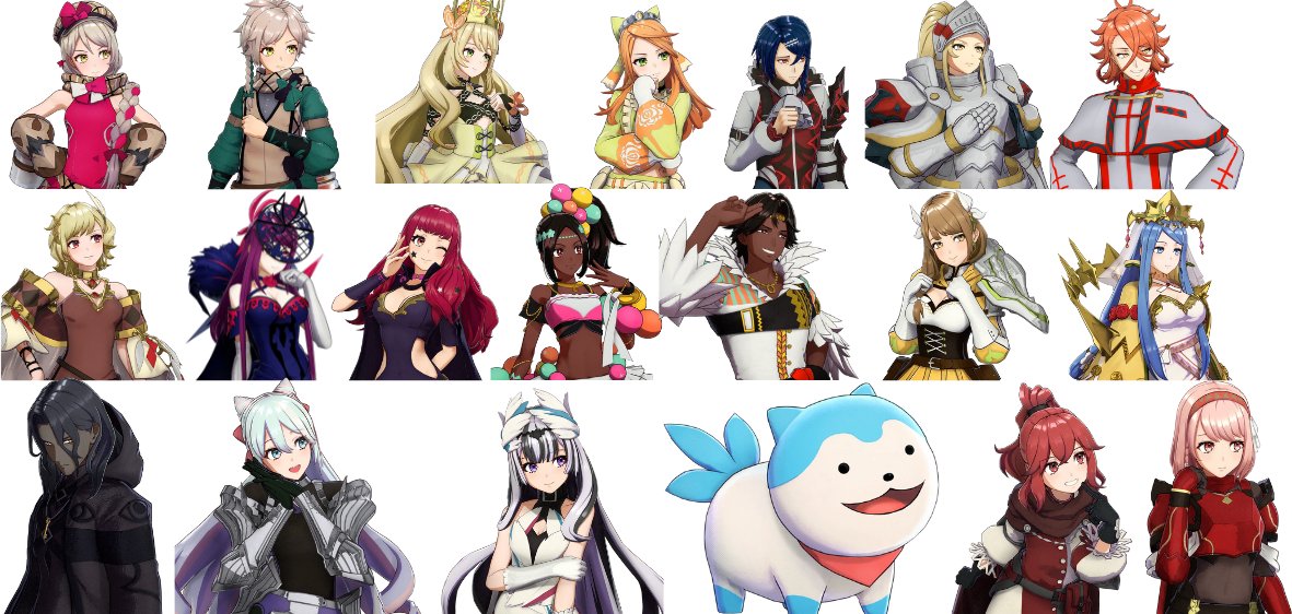 I made a (collage?) of all the new Fire Emblem Engage characters I like design wise. These design are bangers in my eyes and I can't wait to see their personalities soon.

#FEEngage #FireEmblemEngage https://t.co/GPWWRhiOJS