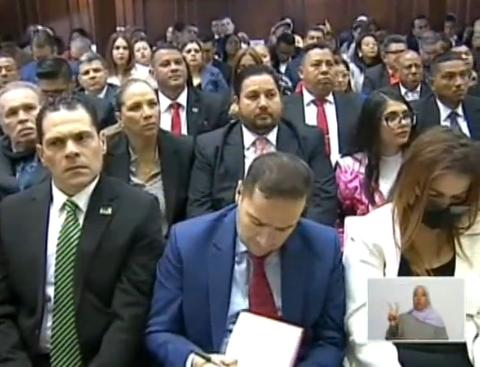 WBenavides_MRT's tweet photo. 🇻🇪 Acompañamos al Presidente @NicolasMaduro en la presentación ante la @Asamblea_Ven, los Poderes Públicos y el pueblo venezolano, del #MensajeAnual2023. Hoy, más que nunca nuestra Patria amerita seguir en el camino de la Unidad para seguir Avanzando y Venciendo #ConMaduroSePuede https://t.co/vwcI77dkNw
