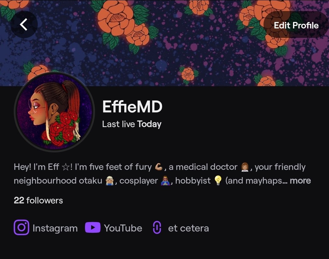 effie_emdee's tweet photo. My dub of the day &amp; I've smashed 1 goal of the year: to hit "go live" &amp; start my journey as a streamer! Everything that could go wrong, went wrong before I started &amp; I honestly thought I'd stream to myself! Thank you so much to everyone that tuned in &amp; I hope to see you again! 🥰 https://t.co/y4L8rJs6JQ