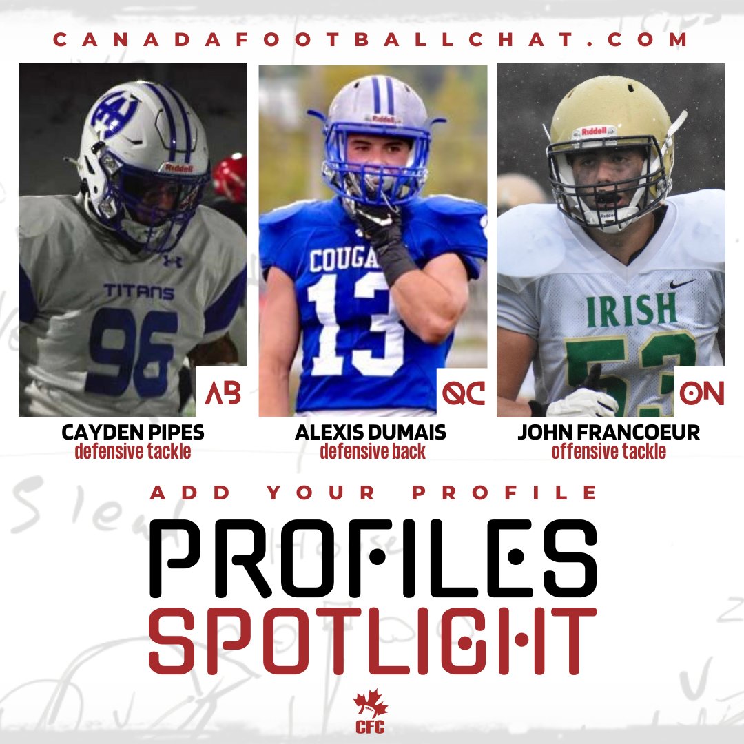 chatfootball's tweet photo. PROFILE SPOTLIGHT 👀

Class 2025 DT @pipes1605 ✅ https://t.co/6t2WNSLTIs
Class 2024 DB @dumais_alexis ✅ https://t.co/LEvtJhzIYT
Class 2024 OT @JohnFrancoeur4 ✅ https://t.co/xoZ3CRnOa5

Submit Your Profile HERE ▶️ https://t.co/Xg8RWzMJtI https://t.co/rhcQZpdmoY