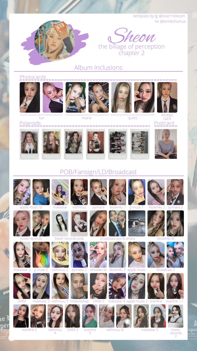 billlie ktown4u トレカ 💜 billlie the billage of perception chapter 2 (tbop2) complete