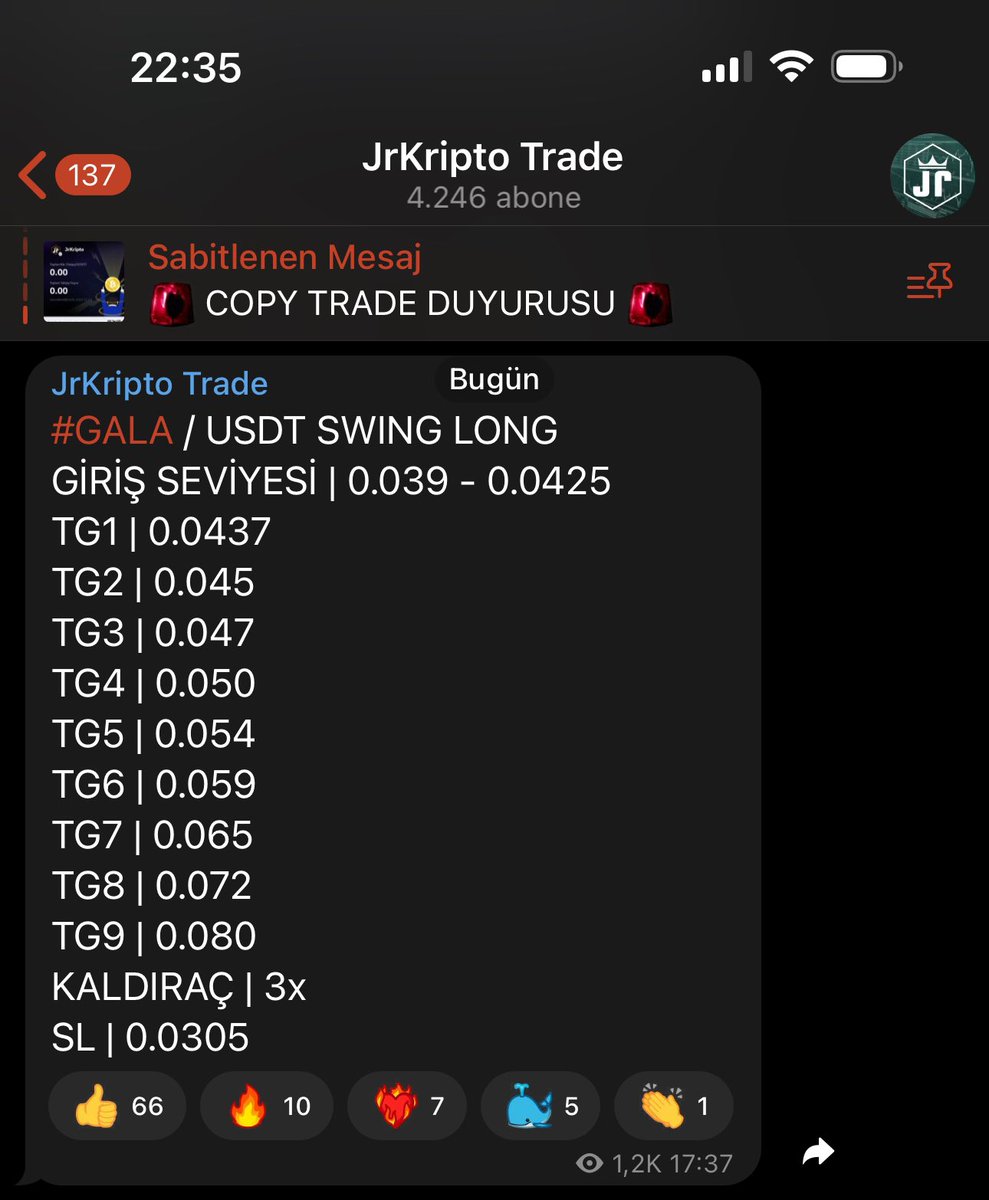 #GALA 5 saate 3x kaldıraç ile +%54 kazanç elde edilmiştir!🔥

Ücretsiz Trade Grubumda Show yapmaya devam ediyoruz! 

Ücretsiz Trade grubuma girmek isteyenler RT yapsın ve Bildirimlerini açsın! 

Az sonra sürpriz geliyor!