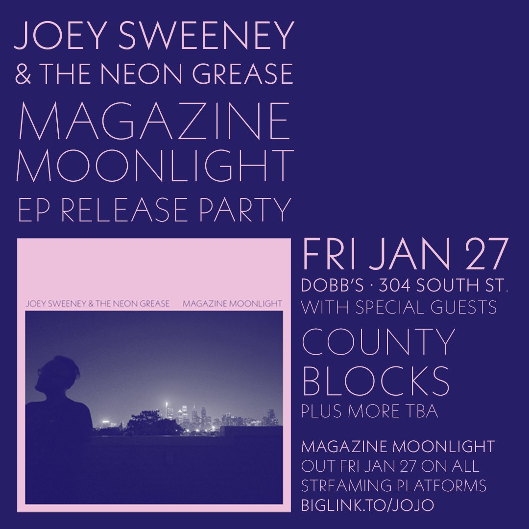 sweeneyjojo's tweet photo. Really happy to be kicking off what’s gonna be a year full of new music with a sweetly rockin love song that sounds real good real loud! Check it out and come out and see us on Jan 27! All the good stuff here: https://t.co/5de86oLkCv https://t.co/PezzFJI04l