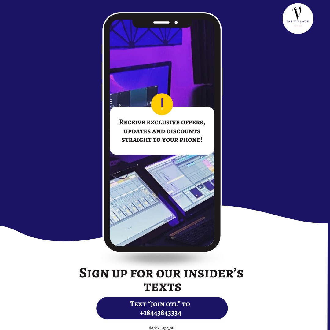 Have you heard the news? You can now get #exclusive access to discounts, offers and updates from us at the village! 🥳

All you have to do is sign up for our insider's texts today!

To sign up: Simply text 'Join Otl' to +18443843334

#chicago #chicagostudio