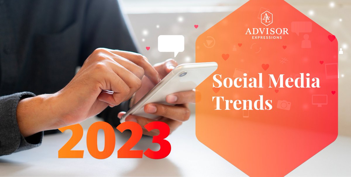AdvisorExp's tweet photo. Social media makes the world go round, and if you’re not already capitalizing, you’re doing yourself a disservice. Here’s what we’ve seen in 2022 and what we look forward to in 2023 social media: https://t.co/OviqHzKMIu

#AdvisorExpressions #FinancialMarketing #LogisticsMarketing https://t.co/2Wciyv7Iea