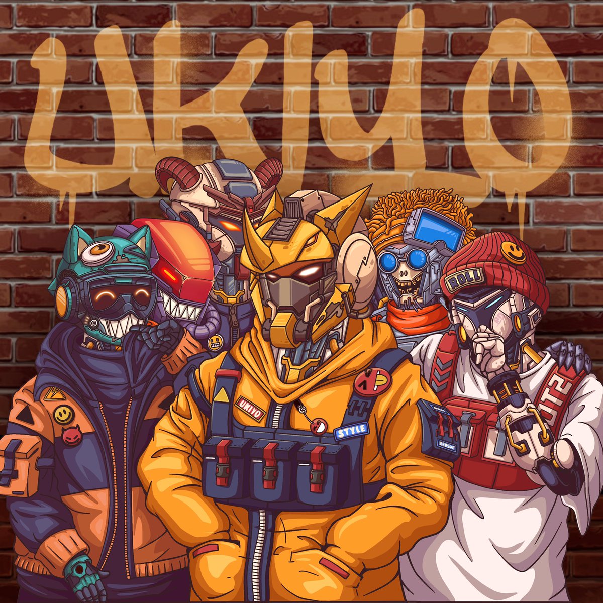 LilApeCapital's tweet photo. @toly If you like cyberpunk and fallout you should check out @UkiyoNFT_ 

The inspiration for our art was Chicago streetwear x cyberpunk https://t.co/3YzVaYahlu